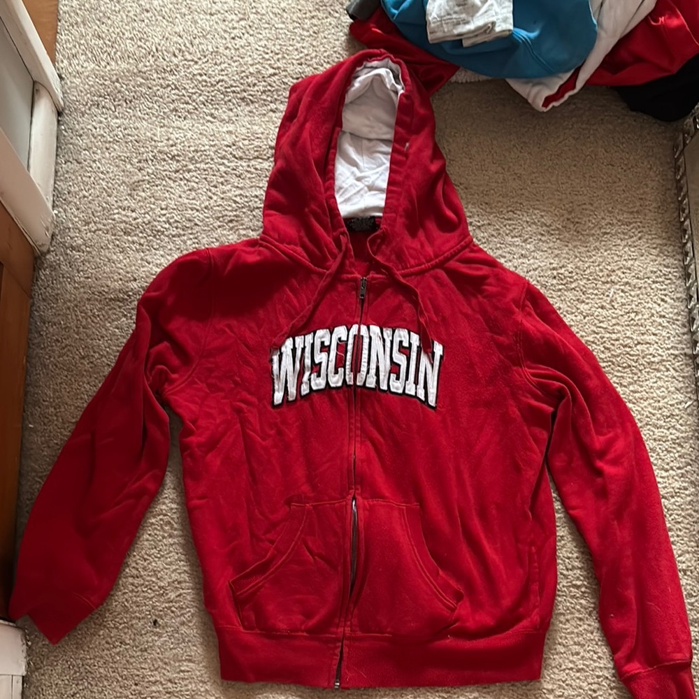 Wisconsin Red Hoodie